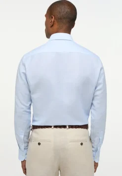 Linen Shirt Twill Langarm himmelblau