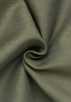 Linen Shirt Twill Langarm khaki