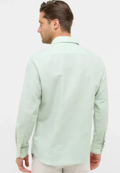 Linen Shirt Twill Langarm lime