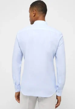 Linen Shirt Twill Langarm pastellblau