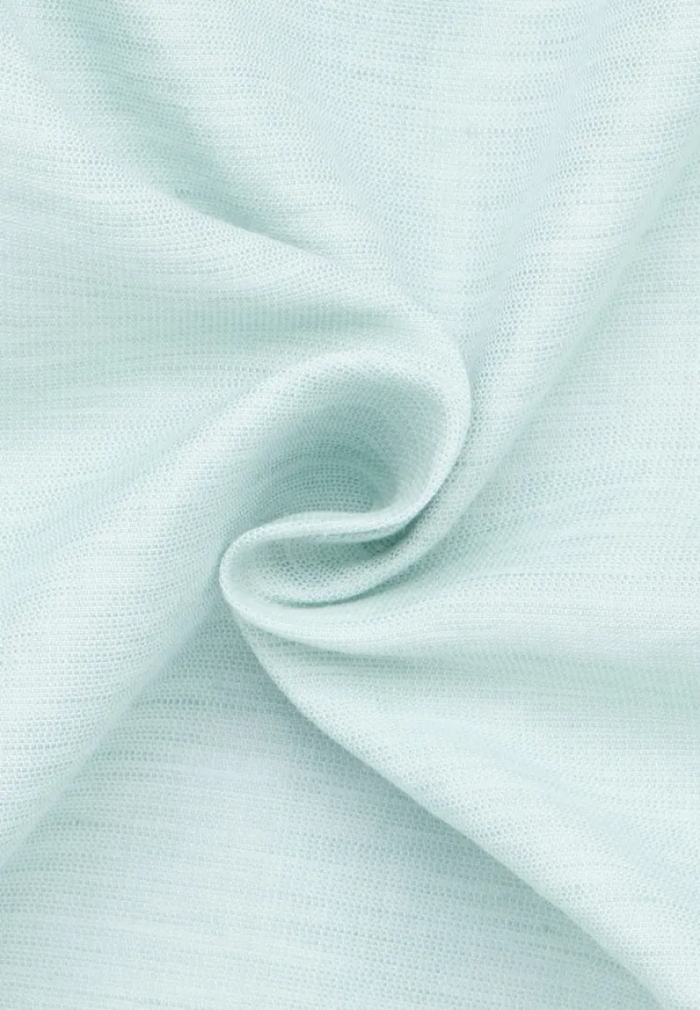 Linen Shirt Twill Langarm türkis