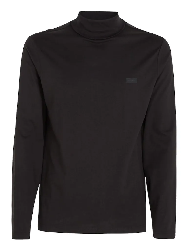 LIQUID TOUCH LS ROLL NECK ck black