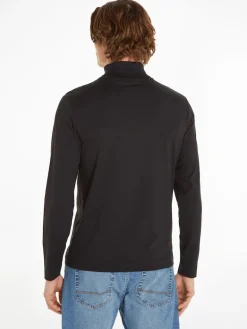 LIQUID TOUCH LS ROLL NECK ck black