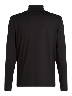 LIQUID TOUCH LS ROLL NECK ck black