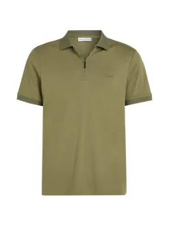 LIQUID TOUCH WELT ZIP POLO delta green