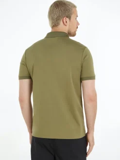 LIQUID TOUCH WELT ZIP POLO delta green