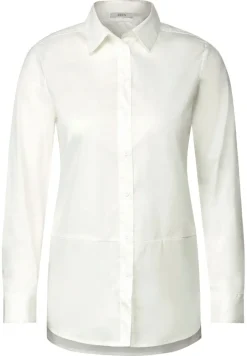 Longbluse mit Knopfleiste vanilla white