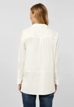 Longbluse mit Knopfleiste vanilla white