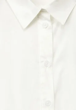 Longbluse mit Knopfleiste vanilla white