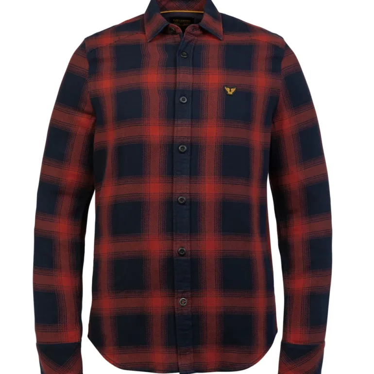 Long Sleeve Shirt Twill Check ketchup