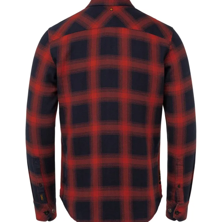 Long Sleeve Shirt Twill Check ketchup