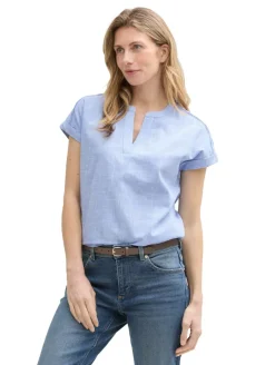 Loose Fit Bluse dreamy blue