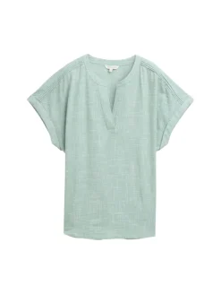 Loose Fit Bluse faded green