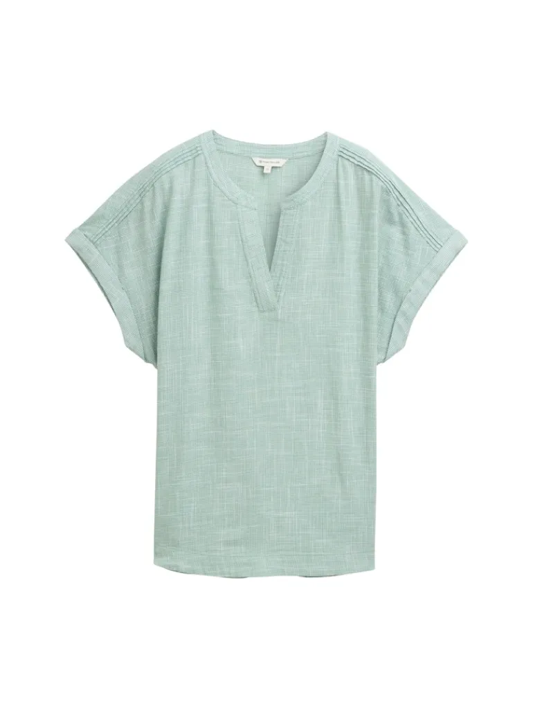 Loose Fit Bluse faded green