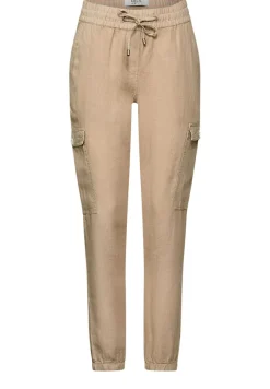 Loose Fit Cargo Hose stone beige