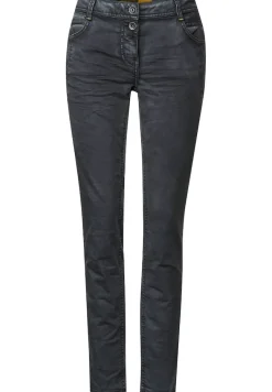 Loose Fit Damenhose dark silver