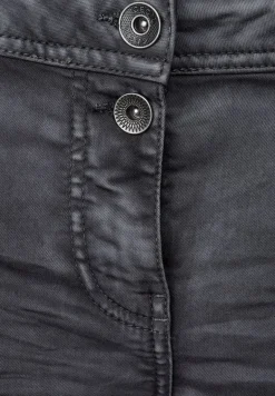 Loose Fit Damenhose dark silver