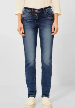 Loose Fit Jeans mid blue used wash