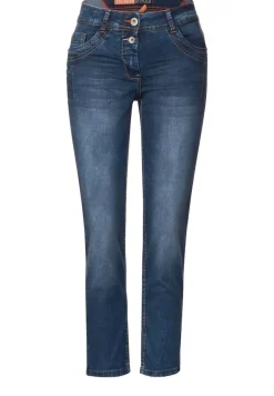 Loose Fit Jeans mid blue used wash