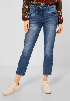 Loose Fit Jeans mid blue used wash