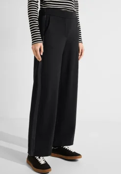Loose Fit Jerseyhose black
