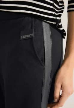 Loose Fit Jerseyhose black
