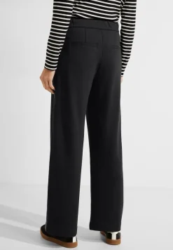 Loose Fit Jerseyhose black