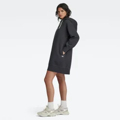 Loose Hoodiekleid shadow