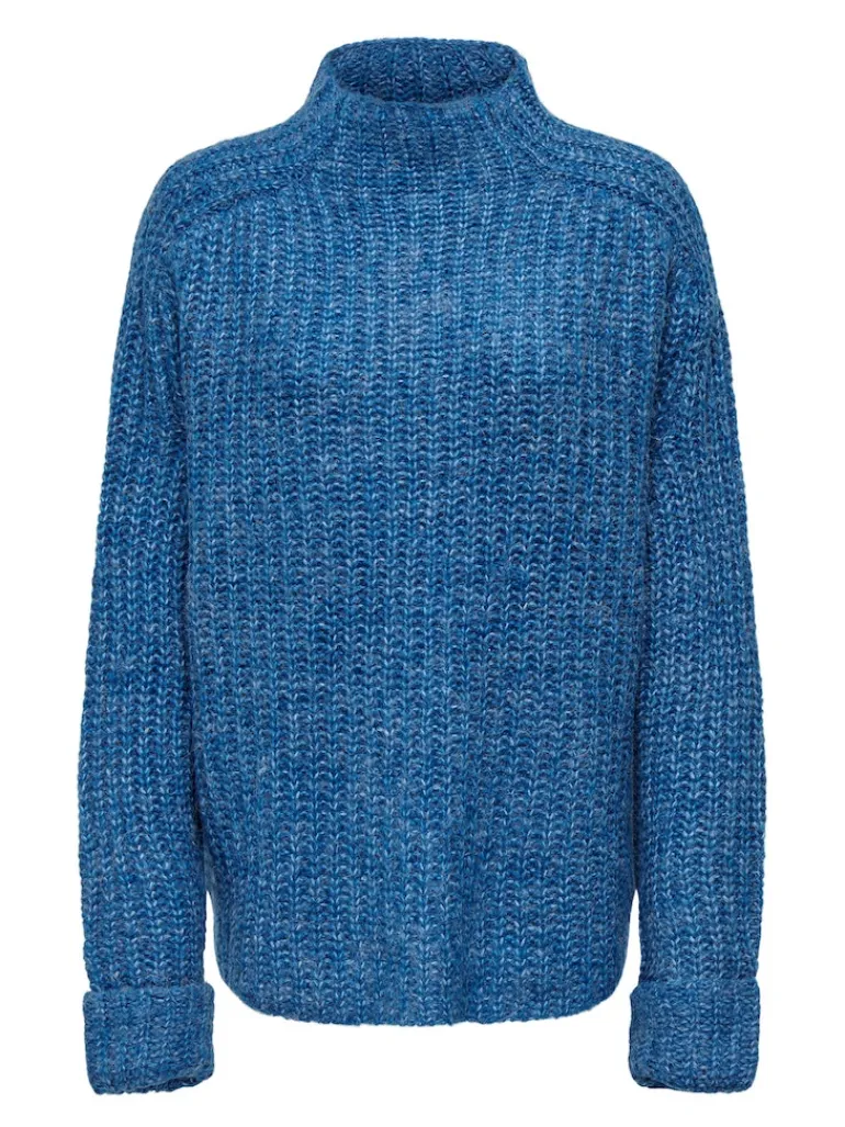 LSUANAIS WOOL L/S HIGHNECK PULLOVER KNT blue sapphire