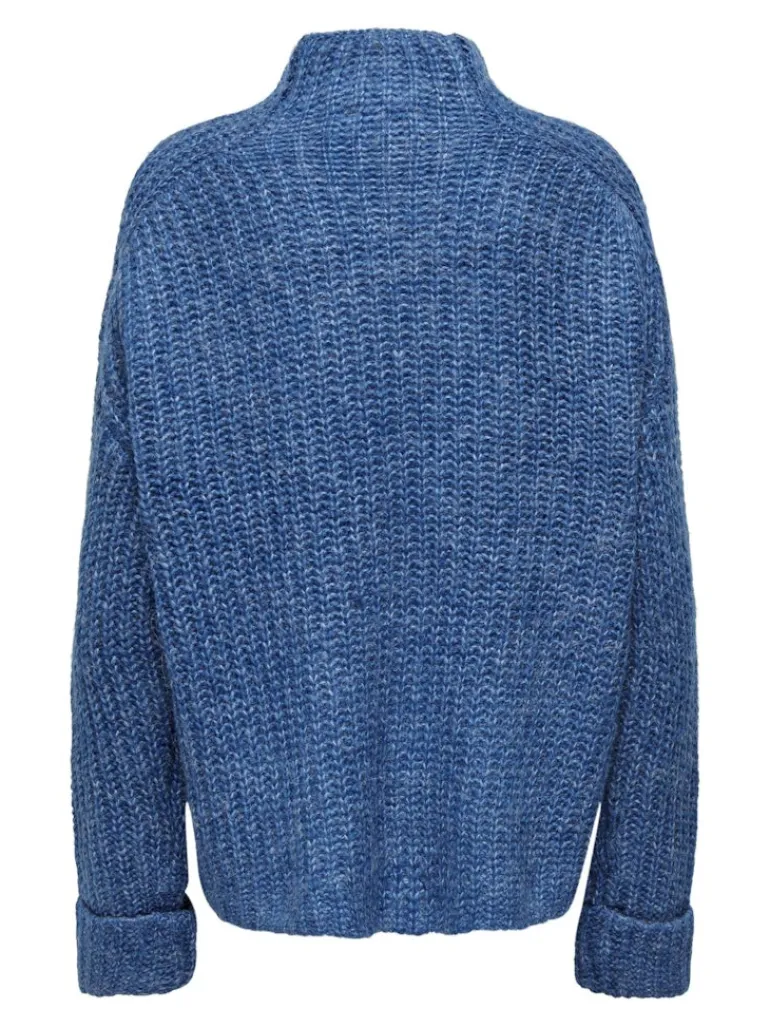 LSUANAIS WOOL L/S HIGHNECK PULLOVER KNT blue sapphire