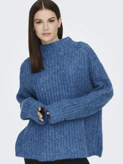 LSUANAIS WOOL L/S HIGHNECK PULLOVER KNT blue sapphire