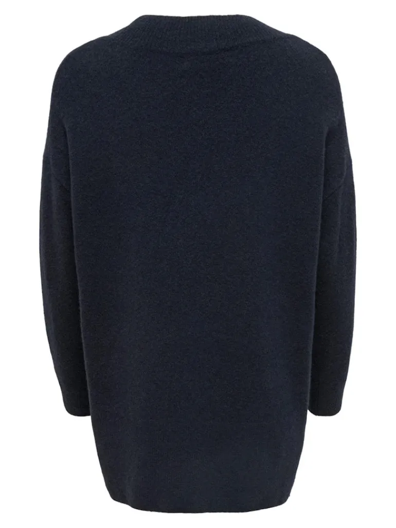 LSUKAYLA WOOL L/S V-NECK PULLOVER KNT night sky
