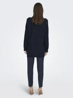 LSUKAYLA WOOL L/S V-NECK PULLOVER KNT night sky