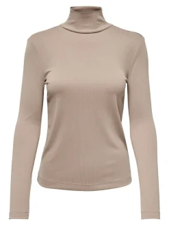 LSUPRIMO TENCEL L/S HIGHNECK TOP JRS natural