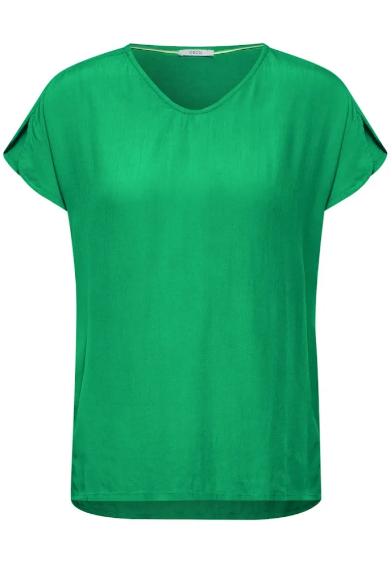 Luftige Viskose Bluse fresh apple green