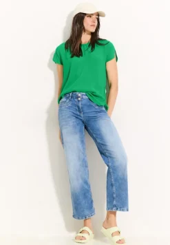Luftige Viskose Bluse fresh apple green