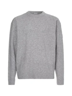 LYCRA BLEND COMFORT FIT SWEATER light grey heather
