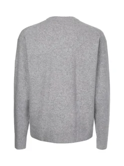 LYCRA BLEND COMFORT FIT SWEATER light grey heather