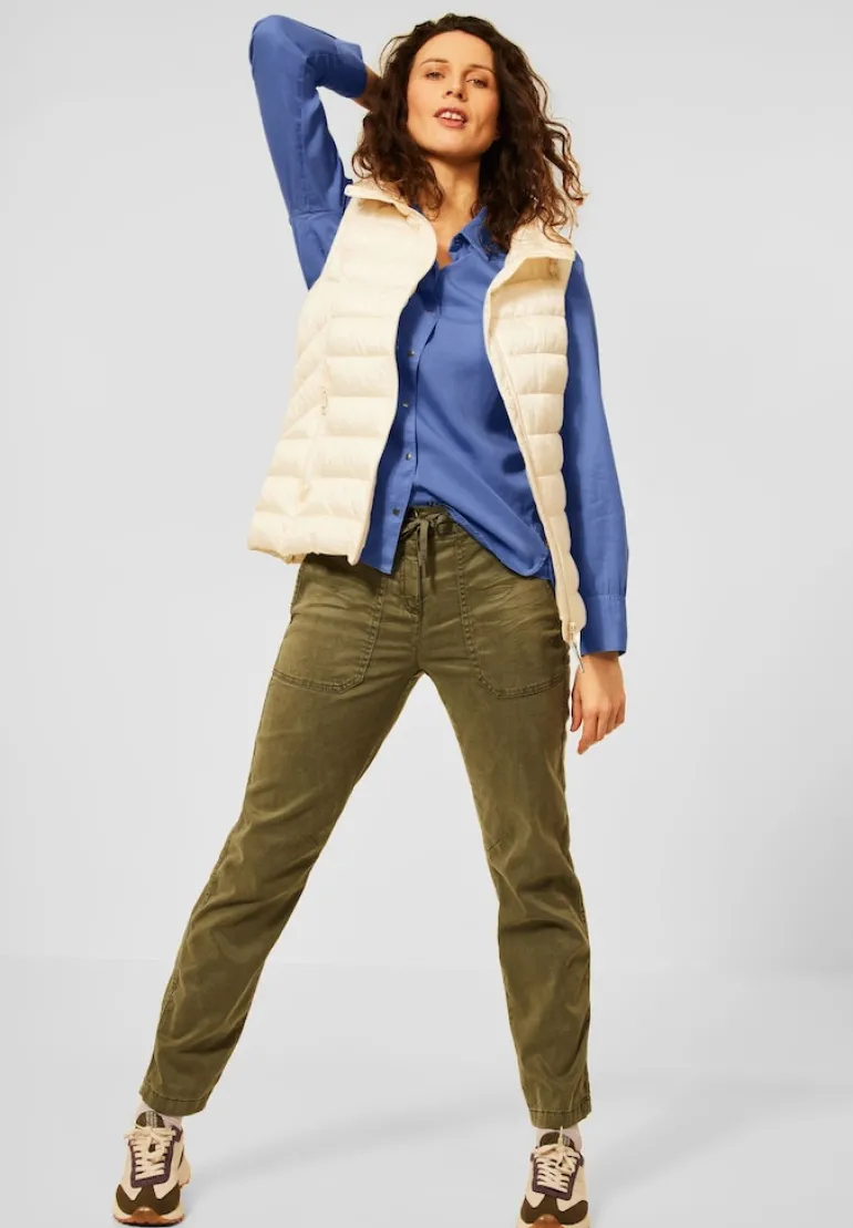 Lyocell Bluse in Unifarbe forever blue