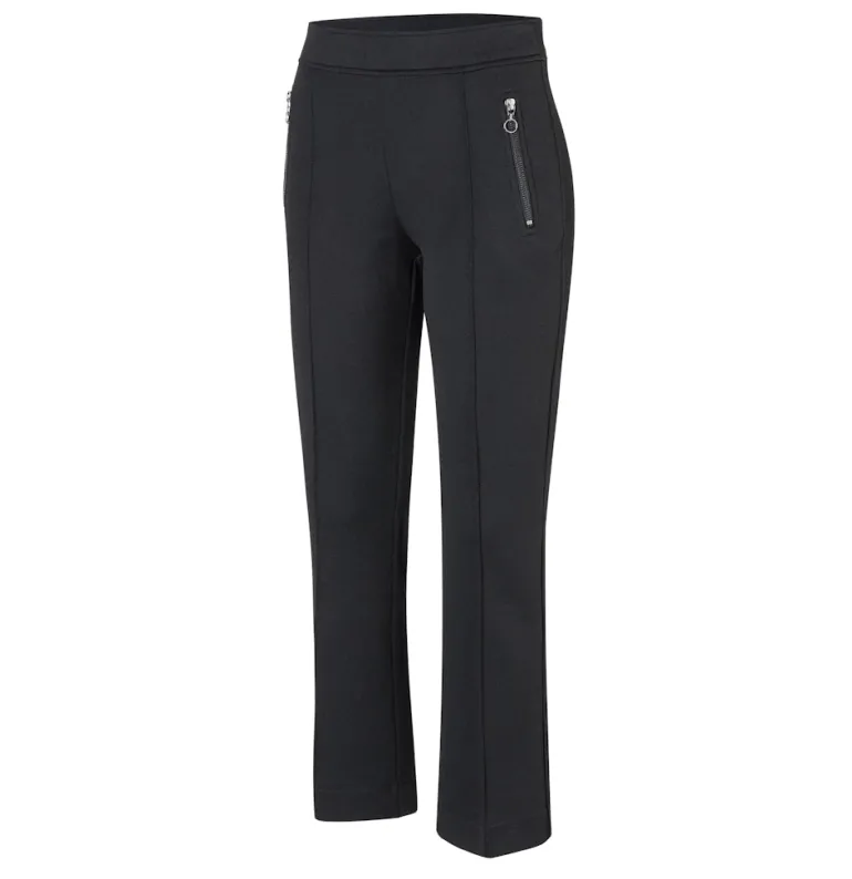 MAC JEANS - AMORA KICK, Stretch ribbon schwarz