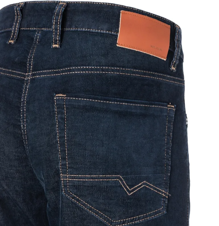 MAC JEANS - Arne Pipe, Denim Corduroy blau