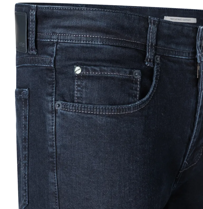 MAC JEANS - Arne, Recycled Denim blau
