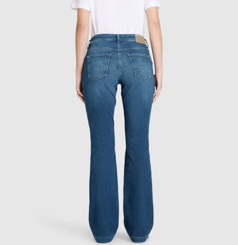 MAC JEANS - BOOT, Authentic Stretch Denim blau
