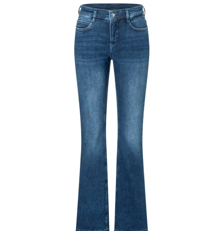 MAC JEANS - BOOT, Authentic Stretch Denim blau
