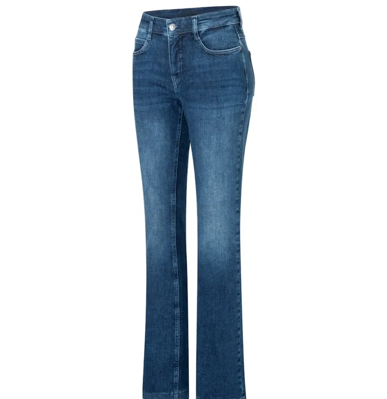 MAC JEANS - BOOT, Authentic Stretch Denim blau