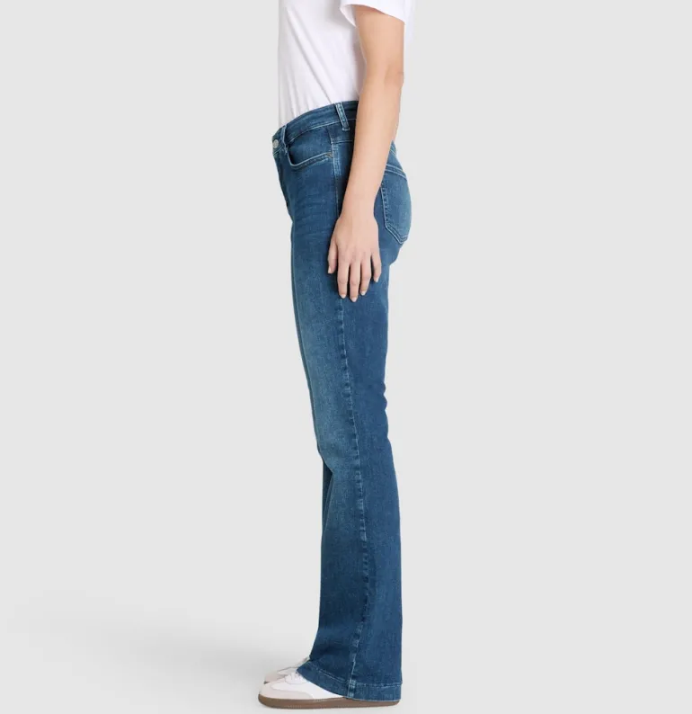 MAC JEANS - BOOT, Authentic Stretch Denim blau