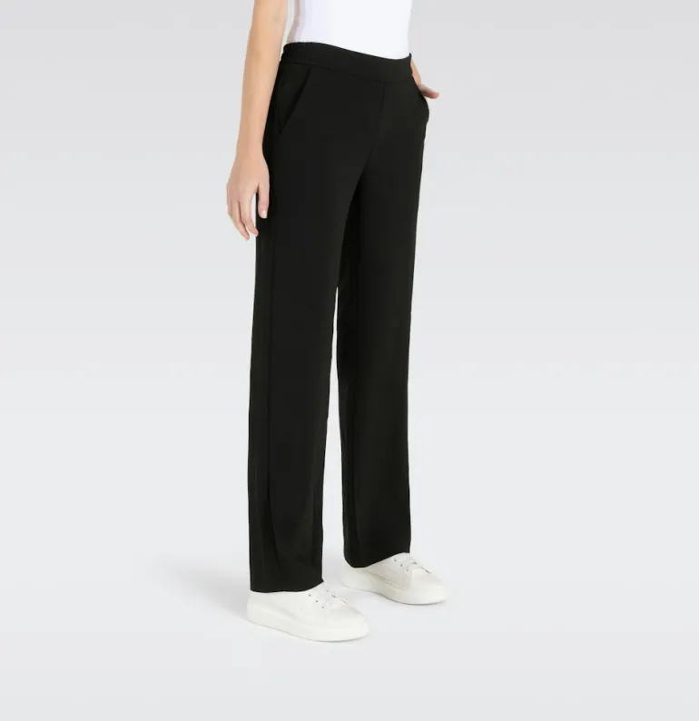 MAC JEANS - CHIARA, Floating crepe schwarz