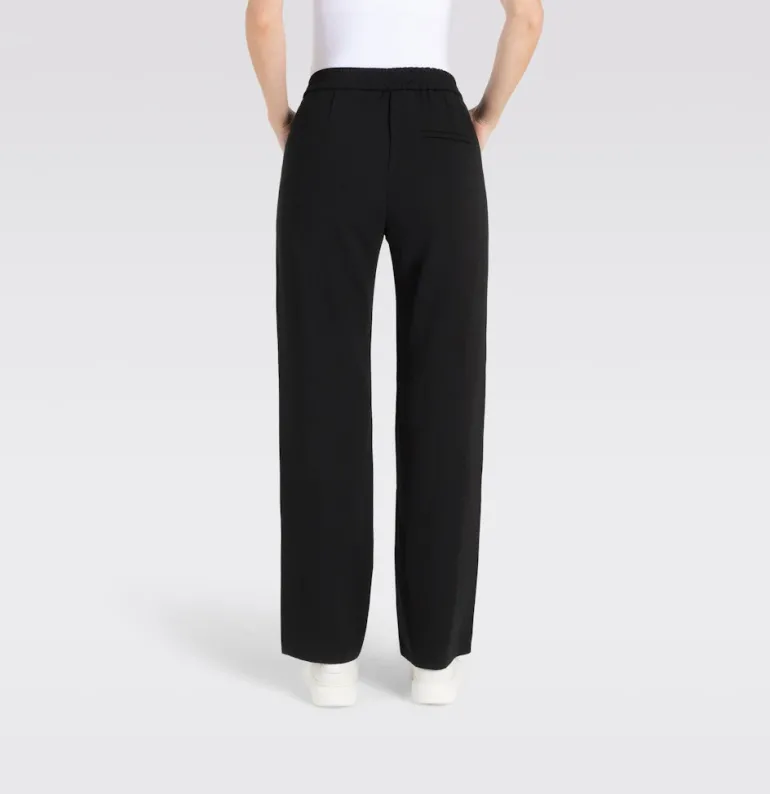 MAC JEANS - CHIARA, Floating crepe schwarz