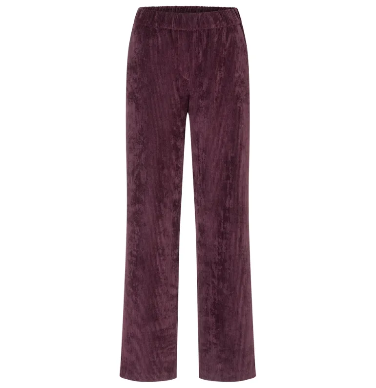 MAC JEANS - CHIARA, Fluid corduroy beeren