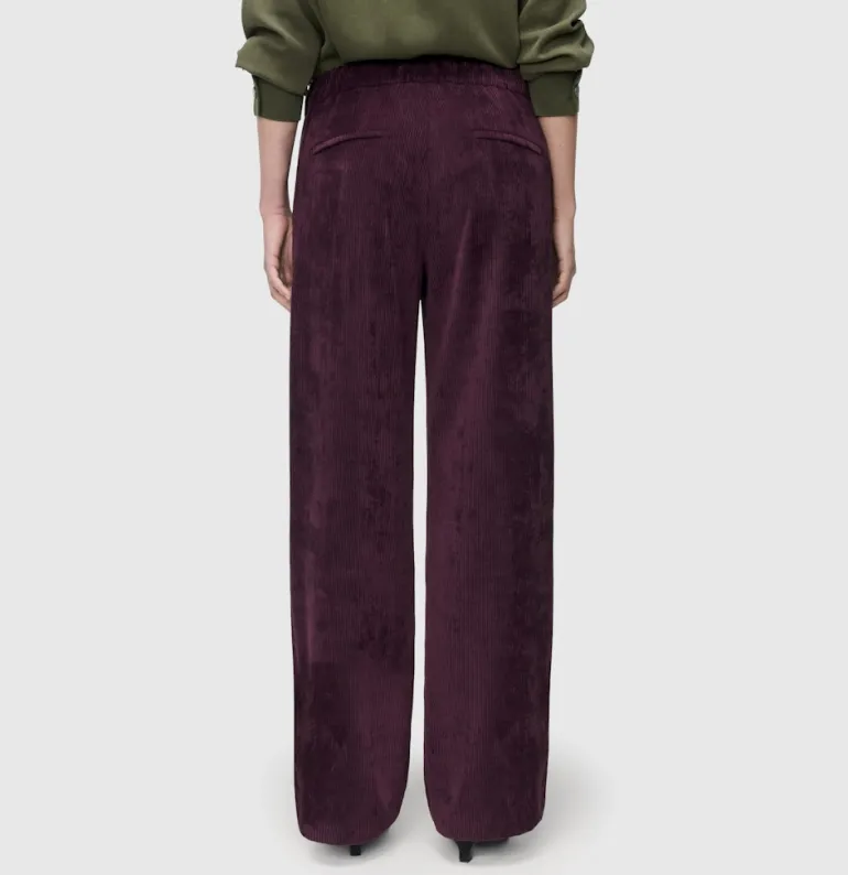 MAC JEANS - CHIARA, Fluid corduroy beeren